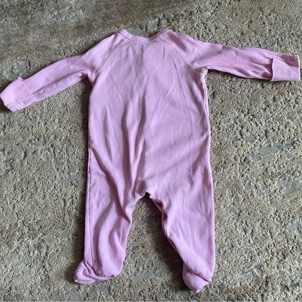 Ralph Lauren Logo Embroidered Baby Grow Onesie Sleeper 100% cotton Snap Closure